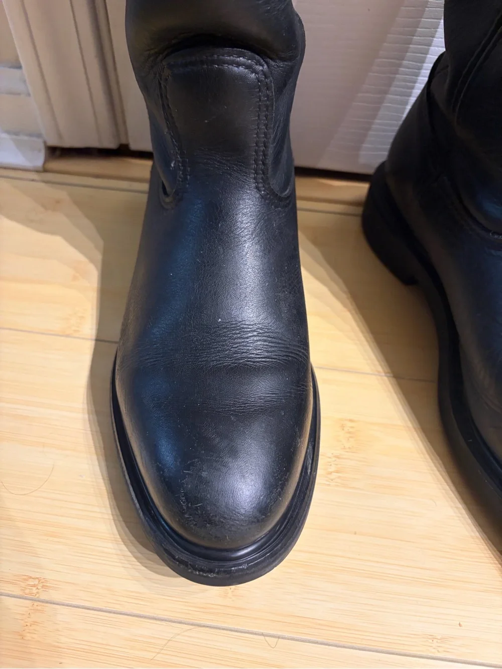 Red Wing Shoes Pecos 1125 Black Leather Pull-On Work Boot size 9.5/EU 42.5